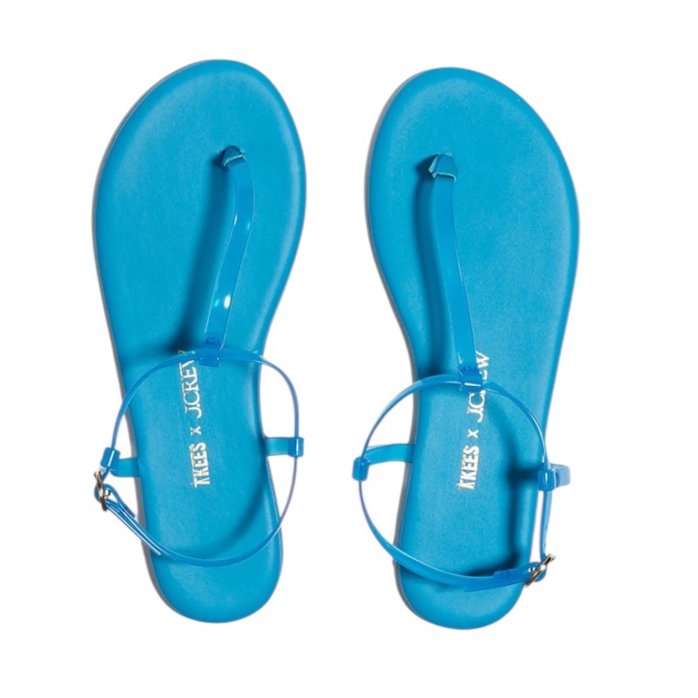 Tkees x JCREW Mallorca Mirage Thong Jelly Strap Sandals Size 7 - Picture 3 of 8